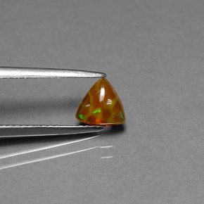 Opale chocolat multicolore naturelle transparent, 0,52 ct, transparent / translucide