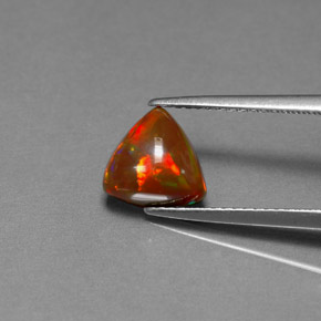 Opale Chocolat Multicolore naturelle Transparent, 1.35 ct, Transparent / Translucide