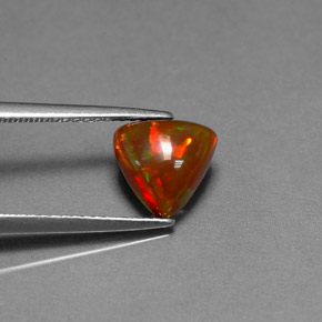 Opale Chocolat Multicolore naturelle Transparent, 1.35 ct, Transparent / Translucide