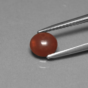 Opale chocolat multicolore naturelle coupe ovale, 0,36 ct, opaque