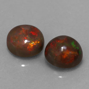 Achetez naturel ct Multicolore Opale Chocolat gems, Coupe roude, En provenance Ethiopie chez GemSelect. En stock, livraison internationale!