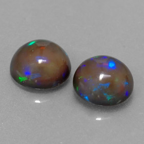 Achetez naturel ct multicolore opale chocolat gems, coupe roude, en provenance ethiopie chez gemselect. en stock, livraison internationale!