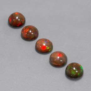 Achetez naturel ct multicolore opale chocolat gems, coupe roude, en provenance ethiopie chez gemselect. en stock, livraison internationale!