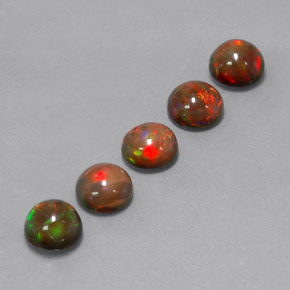 Achetez naturel ct multicolore opale chocolat gems, coupe roude, en provenance ethiopie chez gemselect. en stock, livraison internationale!