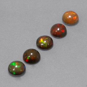 Achetez naturel ct Multicolore Opale Chocolat gems, Coupe roude, En provenance Ethiopie chez GemSelect. En stock, livraison internationale!