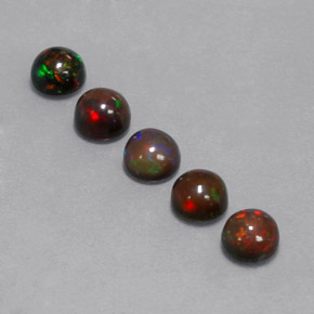 Achetez naturel ct multicolore opale chocolat gems, coupe roude, en provenance ethiopie chez gemselect. en stock, livraison internationale!