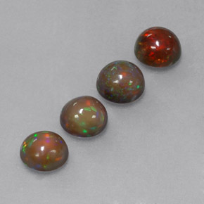 Achetez naturel ct Multicolore Opale Chocolat gems, Coupe roude, En provenance Ethiopie chez GemSelect. En stock, livraison internationale!