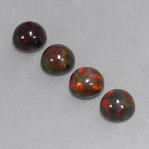 Achetez naturel ct Multicolore Opale Chocolat gems, Coupe roude, En provenance Ethiopie chez GemSelect. En stock, livraison internationale!