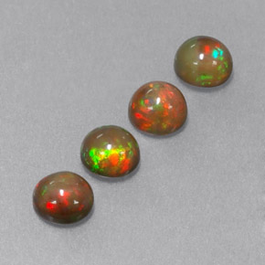 Achetez naturel ct multicolore opale chocolat gems, coupe roude, en provenance ethiopie chez gemselect. en stock, livraison internationale!