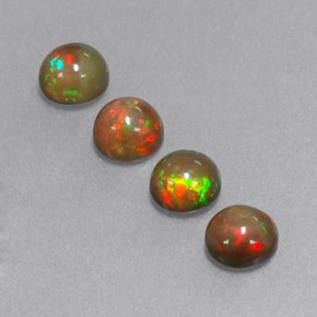 Achetez naturel ct multicolore opale chocolat gems, coupe roude, en provenance ethiopie chez gemselect. en stock, livraison internationale!