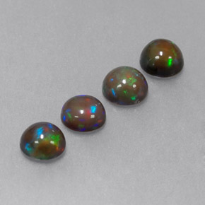 Achetez naturel ct Multicolore Opale Chocolat gems, Coupe roude, En provenance Ethiopie chez GemSelect. En stock, livraison internationale!
