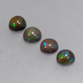 Achetez naturel ct Multicolore Opale Chocolat gems, Coupe roude, En provenance Ethiopie chez GemSelect. En stock, livraison internationale!
