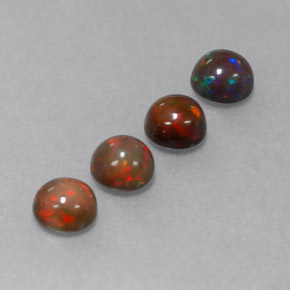 Achetez naturel ct multicolore opale chocolat gems, coupe roude, en provenance ethiopie chez gemselect. en stock, livraison internationale!