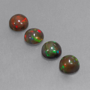 Achetez naturel ct multicolore opale chocolat gems, coupe roude, en provenance ethiopie chez gemselect. en stock, livraison internationale!