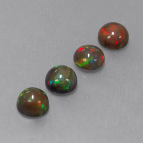 Achetez naturel ct multicolore opale chocolat gems, coupe roude, en provenance ethiopie chez gemselect. en stock, livraison internationale!