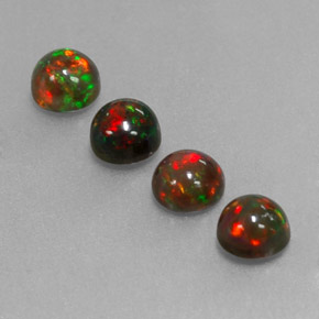 Achetez naturel ct Multicolore Opale Chocolat gems, Coupe roude, En provenance Ethiopie chez GemSelect. En stock, livraison internationale!