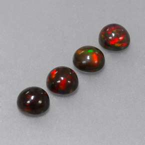 Achetez naturel ct multicolore opale chocolat gems, coupe roude, en provenance ethiopie chez gemselect. en stock, livraison internationale!