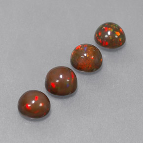 Achetez naturel ct multicolore opale chocolat gems, coupe roude, en provenance ethiopie chez gemselect. en stock, livraison internationale!