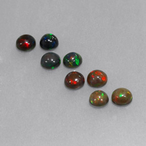 Achetez naturel ct multicolore opale chocolat gems, coupe roude, en provenance ethiopie chez gemselect. en stock, livraison internationale!