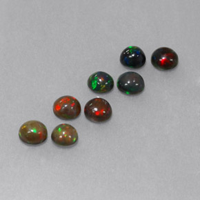 Achetez naturel ct multicolore opale chocolat gems, coupe roude, en provenance ethiopie chez gemselect. en stock, livraison internationale!