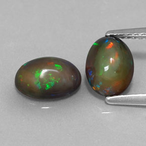 Achetez naturel ct multicolore opale chocolat gems, coupe ovale, en provenance ethiopie chez gemselect. en stock, livraison internationale!