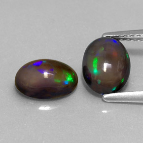 Achetez naturel ct multicolore opale chocolat gems, coupe ovale, en provenance ethiopie chez gemselect. en stock, livraison internationale!