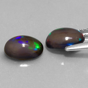 Achetez naturel ct multicolore opale chocolat gems, coupe ovale, en provenance ethiopie chez gemselect. en stock, livraison internationale!