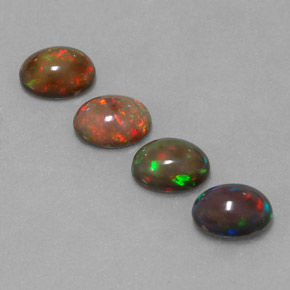 Achetez naturel ct multicolore opale chocolat gems, coupe ovale, en provenance ethiopie chez gemselect. en stock, livraison internationale!