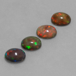Achetez naturel ct multicolore opale chocolat gems, coupe ovale, en provenance ethiopie chez gemselect. en stock, livraison internationale!