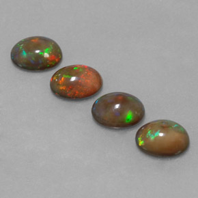 Achetez naturel ct multicolore opale chocolat gems, coupe ovale, en provenance ethiopie chez gemselect. en stock, livraison internationale!