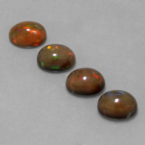 Achetez naturel 4,20ct multicolore opale chocolat gems, coupe ovale, en provenance ethiopie chez gemselect. en stock, livraison internationale!