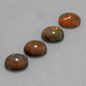 Achetez naturel 4,20ct multicolore opale chocolat gems, coupe ovale, en provenance ethiopie chez gemselect. en stock, livraison internationale!
