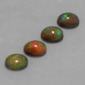Achetez naturel ct multicolore opale chocolat gems, coupe ovale, en provenance ethiopie chez gemselect. en stock, livraison internationale!