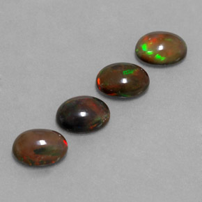 Achetez naturel ct multicolore opale chocolat gems, coupe ovale, en provenance ethiopie chez gemselect. en stock, livraison internationale!