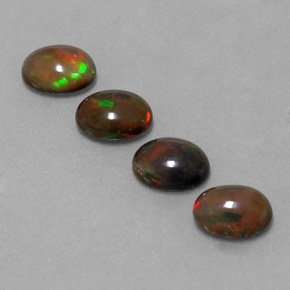 Achetez naturel ct multicolore opale chocolat gems, coupe ovale, en provenance ethiopie chez gemselect. en stock, livraison internationale!