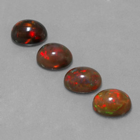 Achetez naturel ct multicolore opale chocolat gems, coupe ovale, en provenance ethiopie chez gemselect. en stock, livraison internationale!