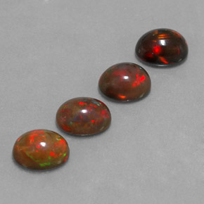 Achetez naturel ct multicolore opale chocolat gems, coupe ovale, en provenance ethiopie chez gemselect. en stock, livraison internationale!
