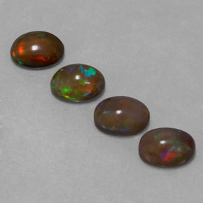 Achetez naturel ct multicolore opale chocolat gems, coupe ovale, en provenance ethiopie chez gemselect. en stock, livraison internationale!