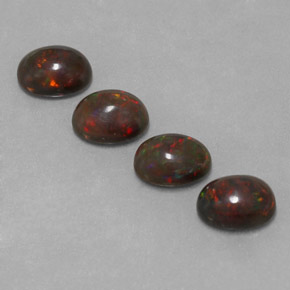 Achetez naturel 3,23ct multicolore opale chocolat gems, coupe ovale, en provenance ethiopie chez gemselect. en stock, livraison internationale!