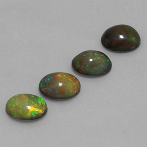 Achetez naturel ct Multicolore Opale Chocolat gems, Coupe ovale, En provenance Ethiopie chez GemSelect. En stock, livraison internationale!