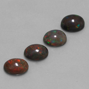 Achetez naturel 3.38ct Multicolore Opale Chocolat gems, Coupe ovale, En provenance Ethiopie chez GemSelect. En stock, livraison internationale!