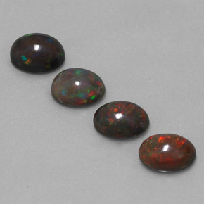 Achetez naturel 3.38ct Multicolore Opale Chocolat gems, Coupe ovale, En provenance Ethiopie chez GemSelect. En stock, livraison internationale!