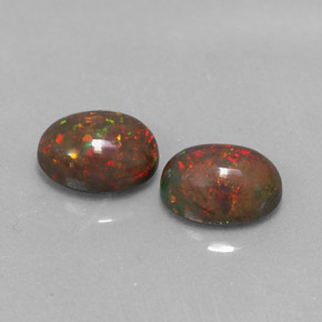 Achetez naturel ct multicolore opale chocolat gems, coupe ovale, en provenance ethiopie chez gemselect. en stock, livraison internationale!