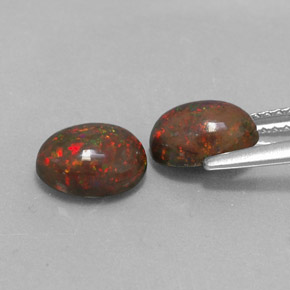 Achetez naturel ct multicolore opale chocolat gems, coupe ovale, en provenance ethiopie chez gemselect. en stock, livraison internationale!
