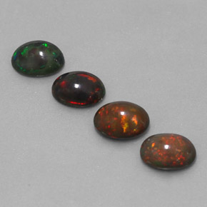Achetez naturel ct multicolore opale chocolat gems, coupe ovale, en provenance ethiopie chez gemselect. en stock, livraison internationale!