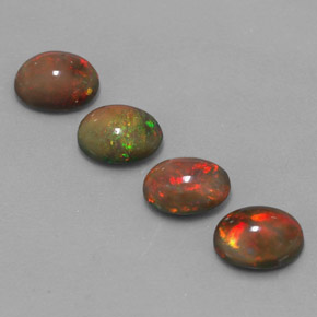 Achetez naturel ct Multicolore Opale Chocolat gems, Coupe ovale, En provenance Ethiopie chez GemSelect. En stock, livraison internationale!