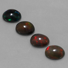 Achetez naturel 3,57ct multicolore opale chocolat gems, coupe ovale, en provenance ethiopie chez gemselect. en stock, livraison internationale!