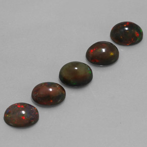 Achetez naturel ct Multicolore Opale Chocolat gems, Coupe ovale, En provenance Ethiopie chez GemSelect. En stock, livraison internationale!