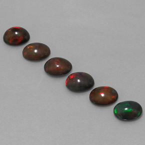 Achetez naturel 4,61ct multicolore opale chocolat gems, coupe ovale, en provenance ethiopie chez gemselect. en stock, livraison internationale!