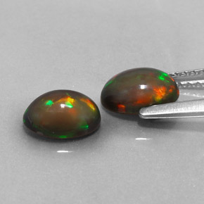 Achetez naturel ct multicolore opale chocolat gems, coupe ovale, en provenance ethiopie chez gemselect. en stock, livraison internationale!